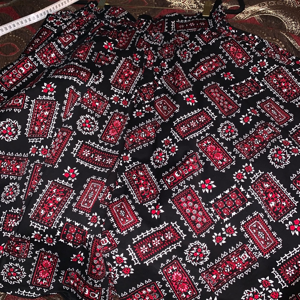 SOLD Pinupgirl Clothing Western Print Circle Skirt